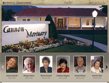 Tablet Screenshot of cannonmortuary.com